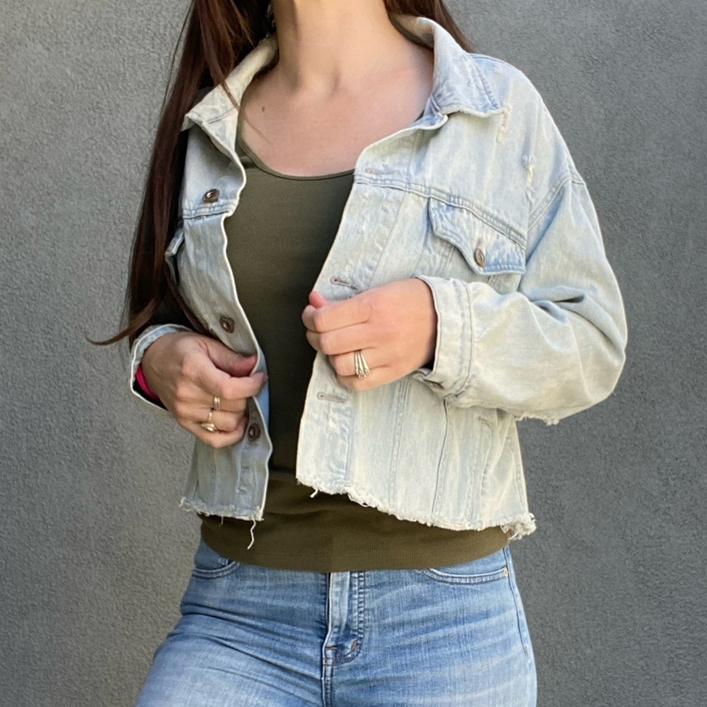 Pistola cropped Jean jacket - Picture 2 of 8